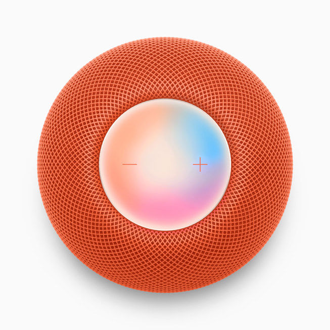 w苹果 HomePod mini 新配色来了：新增黄色、蓝色、橙色版本