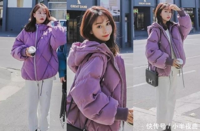 白色|短棉衣+休闲裤,是2018年小个子最流行的穿搭,太显高了!