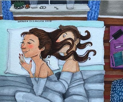 插画$14张关于女生的插画,每个女生都能在画中看到自己,极其真实