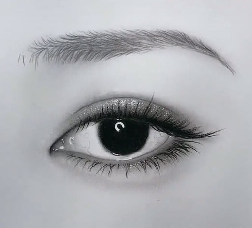 一幅画能有多真实美术生亲自画一只眼,网友服