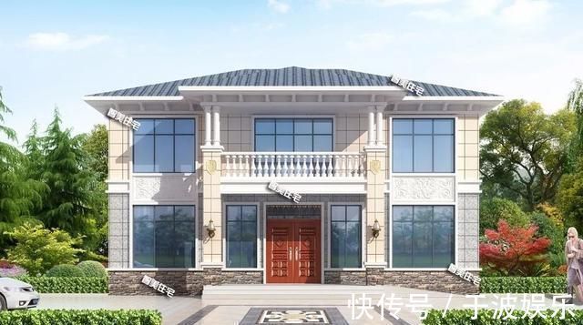 罗马柱|23万建一栋农村两层别墅,5个卧室都朝南,采光好生活质量高