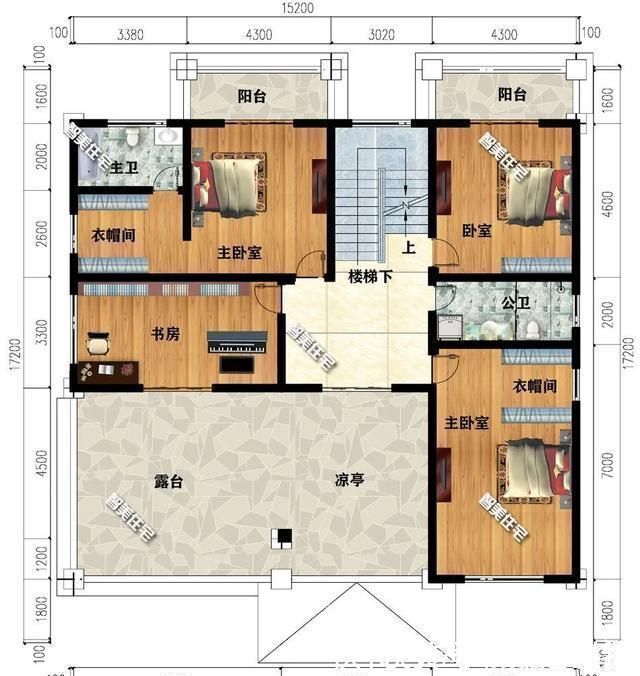 阳台|漂亮气派的简欧别墅，多阳台+挑空客厅+堂屋，不可能不爱