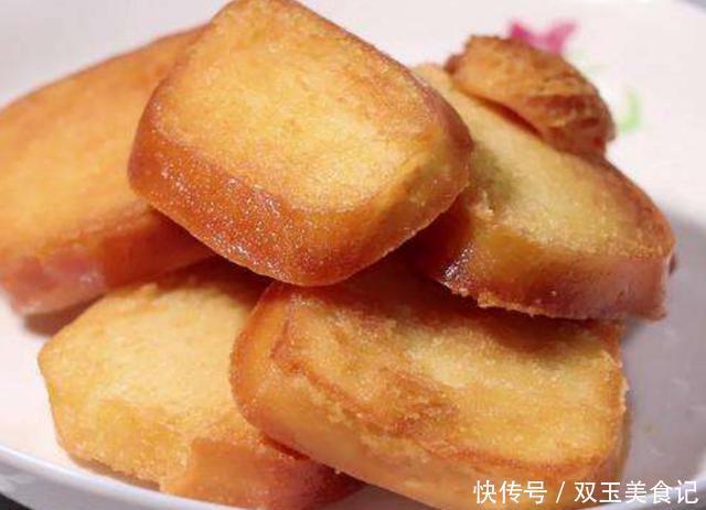 馒头片不要裹着蛋液炸了?教你学会这个小技巧,外酥里软不吸油!
