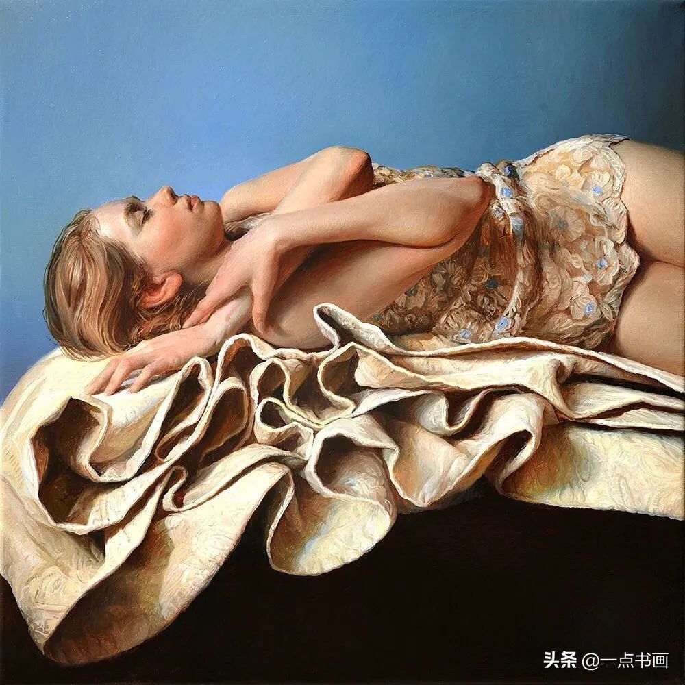 谢尔盖#她痴迷于画那些睡觉觉的美女,青春清纯,宁静唯美