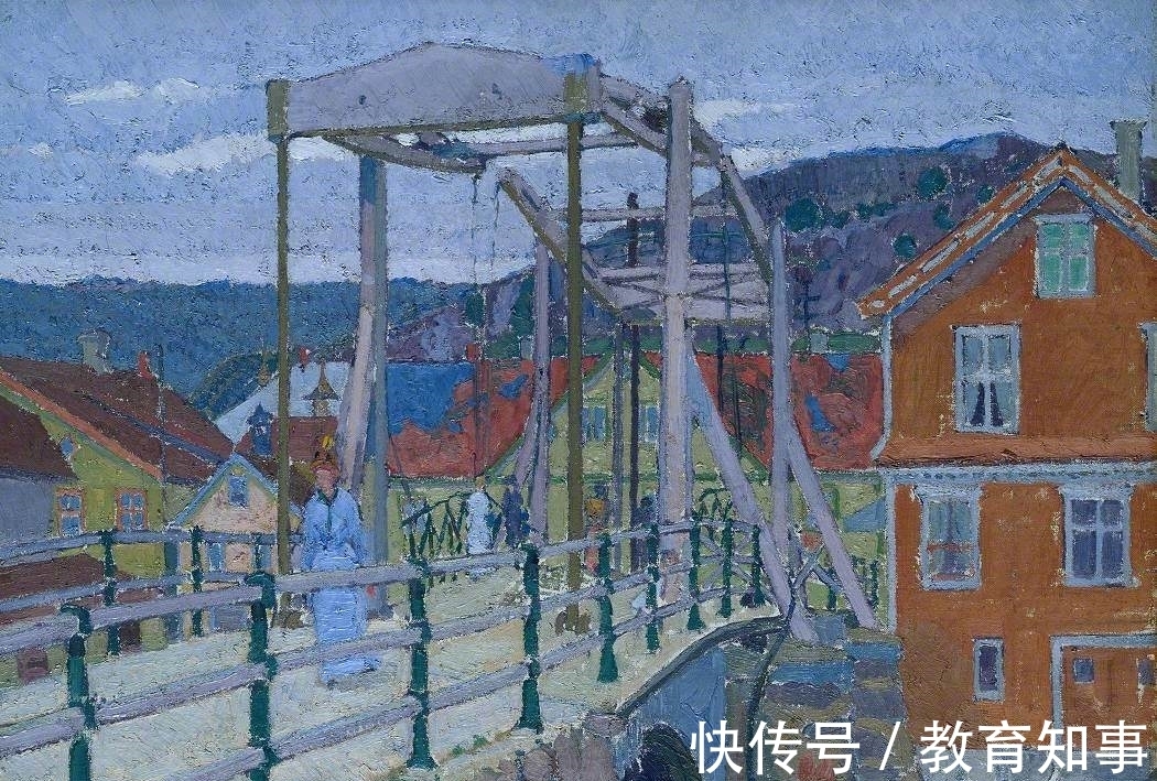 色块|后印象派的油画,造型扎实,色彩大胆的英伦式风景画