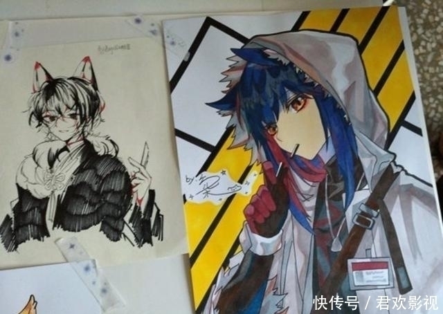 学生党生活丰富,动漫社展览的临摹感觉不怎么样?艺术生才能看懂