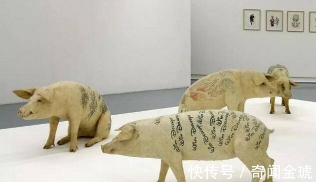 中国美术|最残忍的画家：给活猪纹身，取下猪皮装裱成画，一幅卖100万