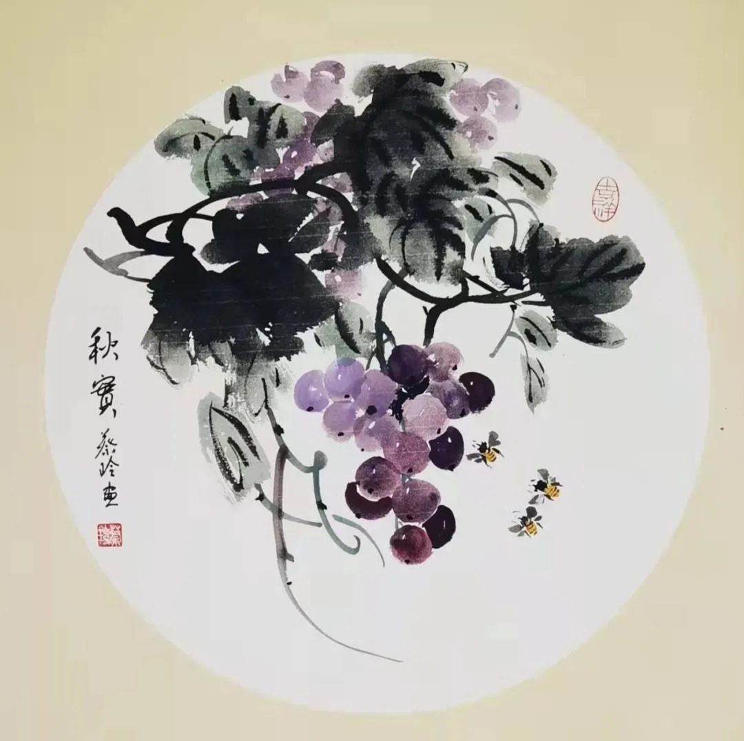 蔡玲!《书画南北方》一一《写意生活艺术组合》迎春中国画小品展