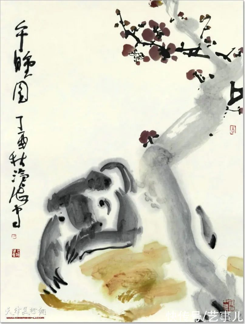 山静居画论#尹沧海教授动物系列作品欣赏:富有诗意的意象世界