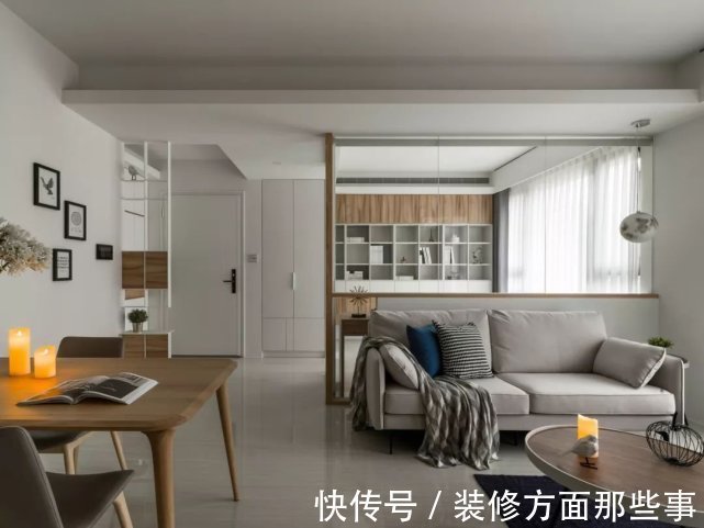 电视背景墙|76㎡现代风小户型,简单的装修却很治愈,真是越看越喜欢!