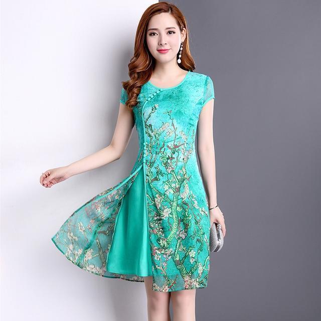 雪纺连衣裙 复古文艺范民族风美裙,关键的时候还能为你抵挡紫外线