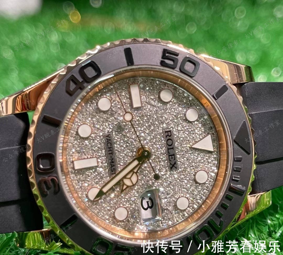 改装|劳力士金游艇改装后镶满钻包金腕表!盘面镶满真钻!