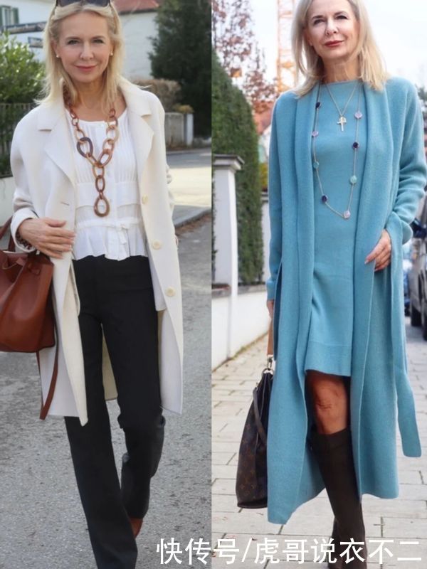 60岁女人会穿不显老,国外奶奶靠搭配成赢家,显年轻又漂亮