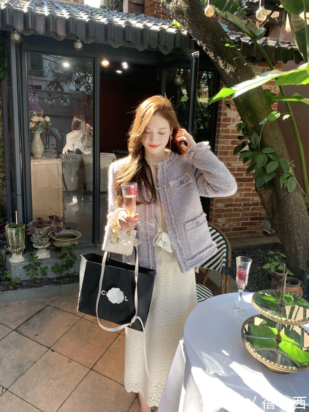 半身裙|找到适合自己的“小香风外套”,时尚博主都这样穿,成为时髦精