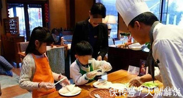 奶奶|奶奶带小孙子“吃自助”,剩一大桌食物就要走,经理做法太解气