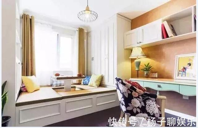 书桌|家里装了个榻榻米,漂亮又实用,邻居一看也跟着装了一个!