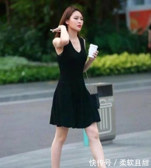 t恤|街拍:牛仔短裤搭配修身T恤