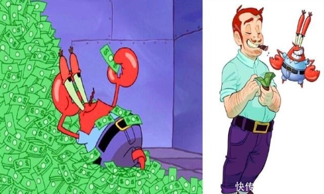 宝宝|《海绵宝宝》全员拟人化,章鱼哥秒变帅气绅士,蟹老板本性不改