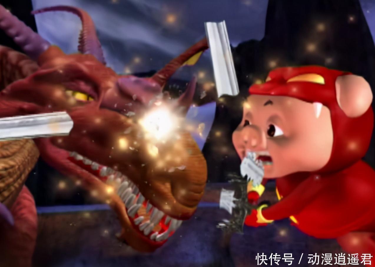 奸商|猪猪侠小猪猪的第一把武器,被奸商赠予,却差点让动漫大结局