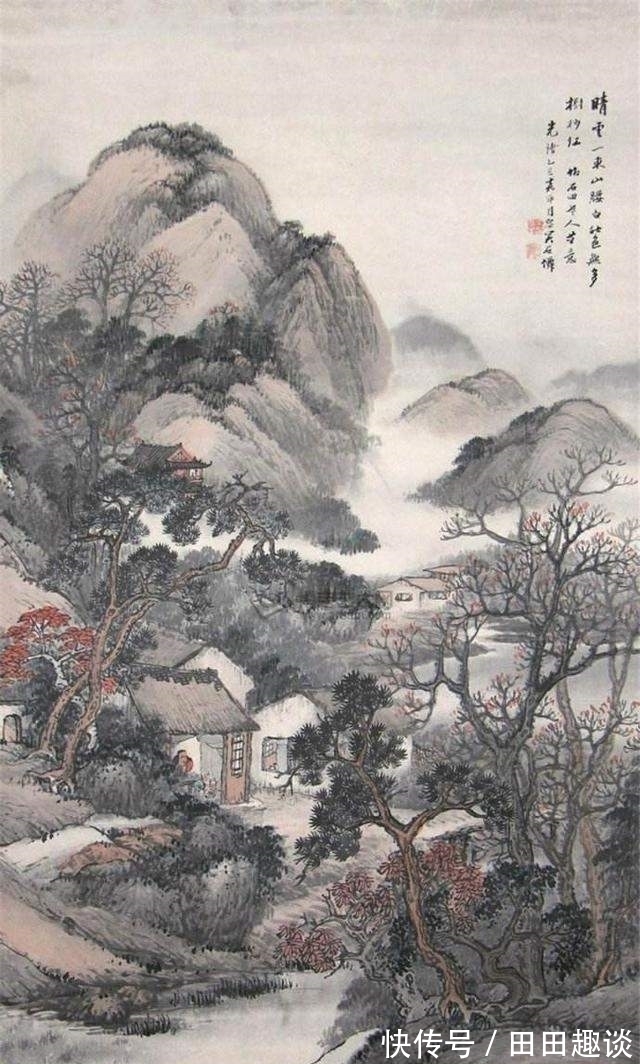 水墨|海派艺术家大家吴石仙经典水墨山水画作品欣赏