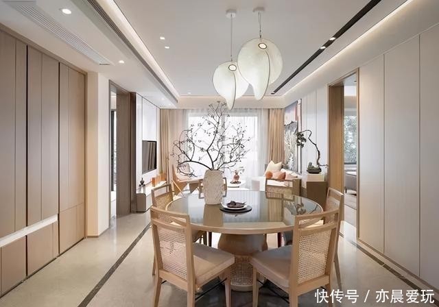 阳台|128㎡三室户,半包式玻璃墙阳台,将日式美学和生活感完美融合