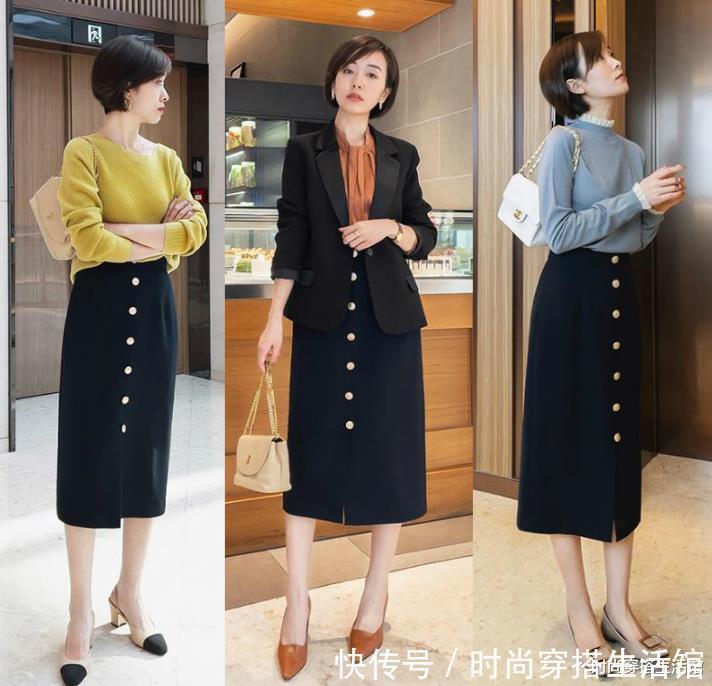 早春的半裙怎么穿?这位时尚博主轻熟风穿搭示范,温柔气质又好看