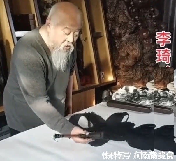 兴趣爱好！李琦书法卖1000元，笔法干净利落，笔墨之间有几分江湖味