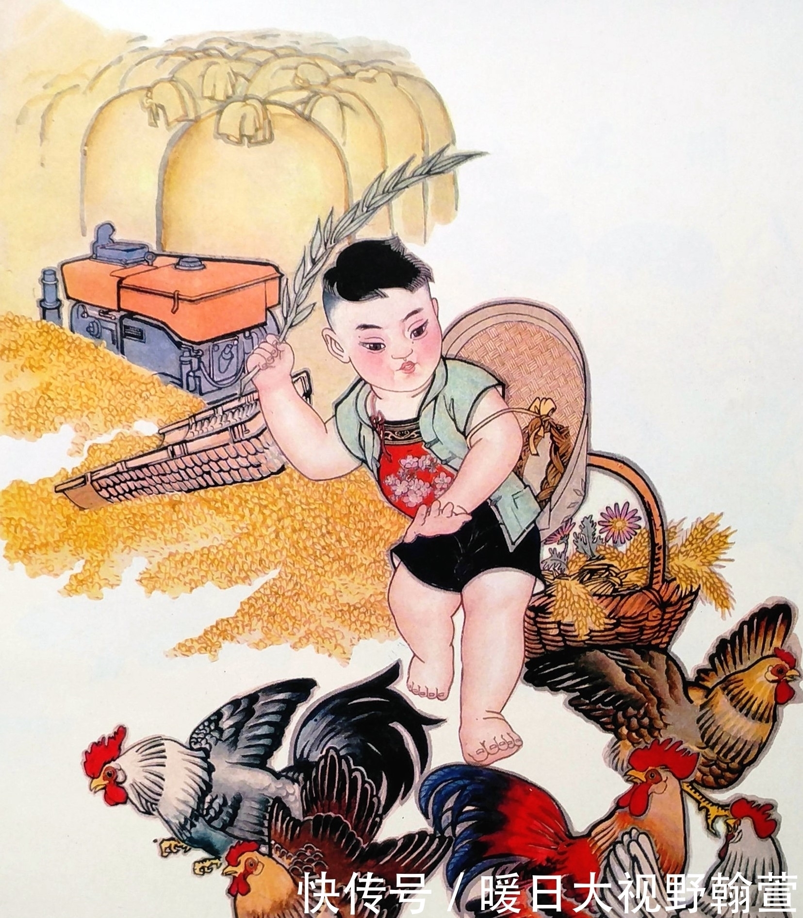 年代|70年代的中国年画，精美大图，栩栩如生，完全可以用来当壁纸！