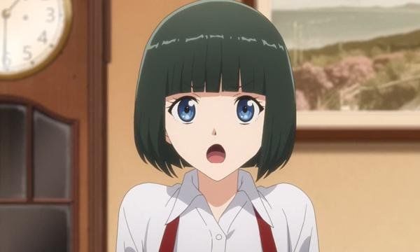 一个绿头发动漫女孩 一个绿头发动漫女孩