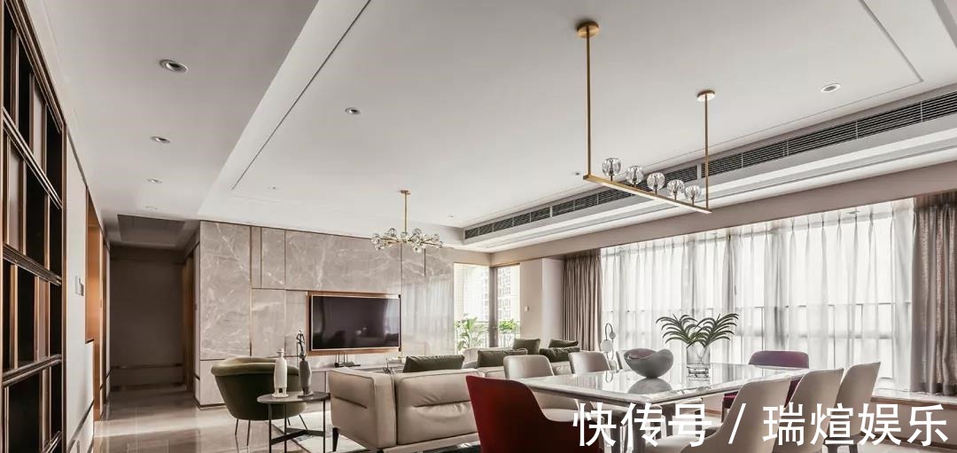 u形|206平轻奢大宅,一进屋就被吸引了每寸空间都散发着优雅气息