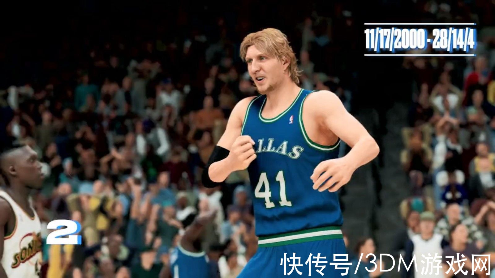 nb诺维斯基41号球衣退役 NBA2K官方发游戏版视频纪念