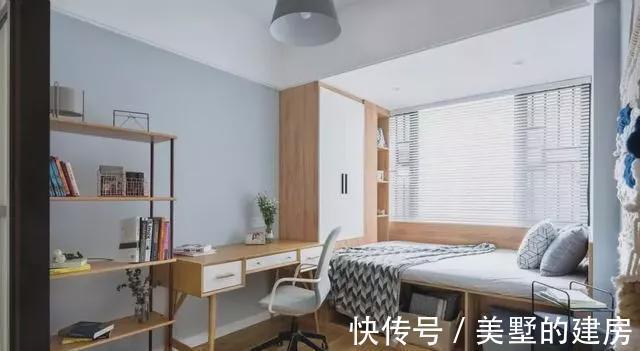 主卧|110㎡北欧三居,定制飘窗柜、榻榻米,收纳棒,适合新婚小夫妇