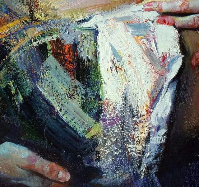 油画&他的油画,既有潇洒带劲的笔触,又有性感细腻温和的柔美