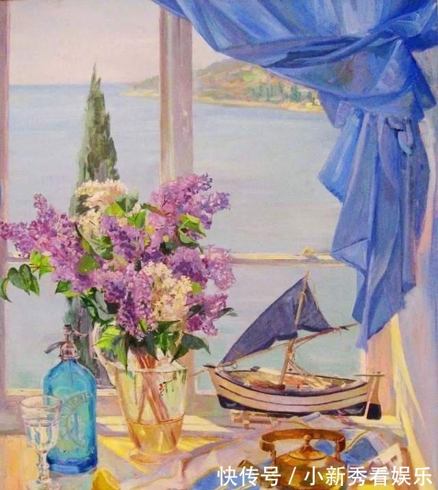 女画家@俄罗斯女画家油画作品，色彩绚丽