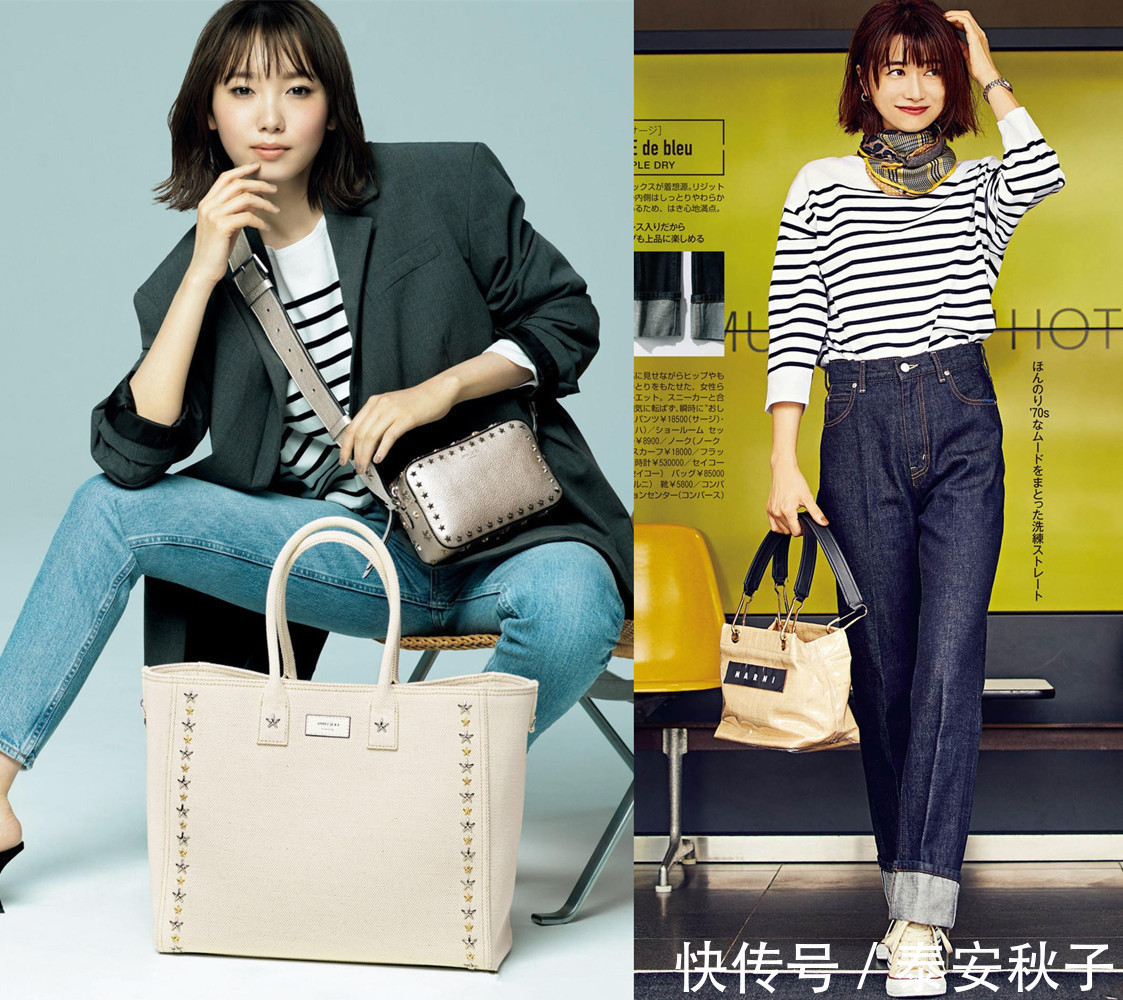 左图|仅用“条纹衫”便能搭遍整个秋日衣橱?有了它:你才能如此惊艳