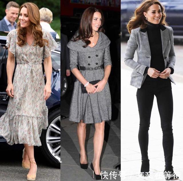 凯特王妃高级灰套装,简约利落不失高级感
