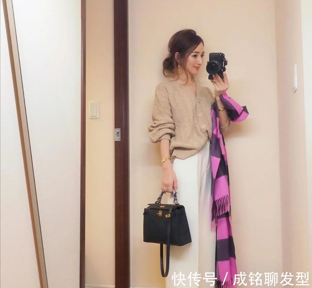 针织|奔四的日本宝妈星玲奈,凭借独特“显高术”圈粉无数,小个子必看