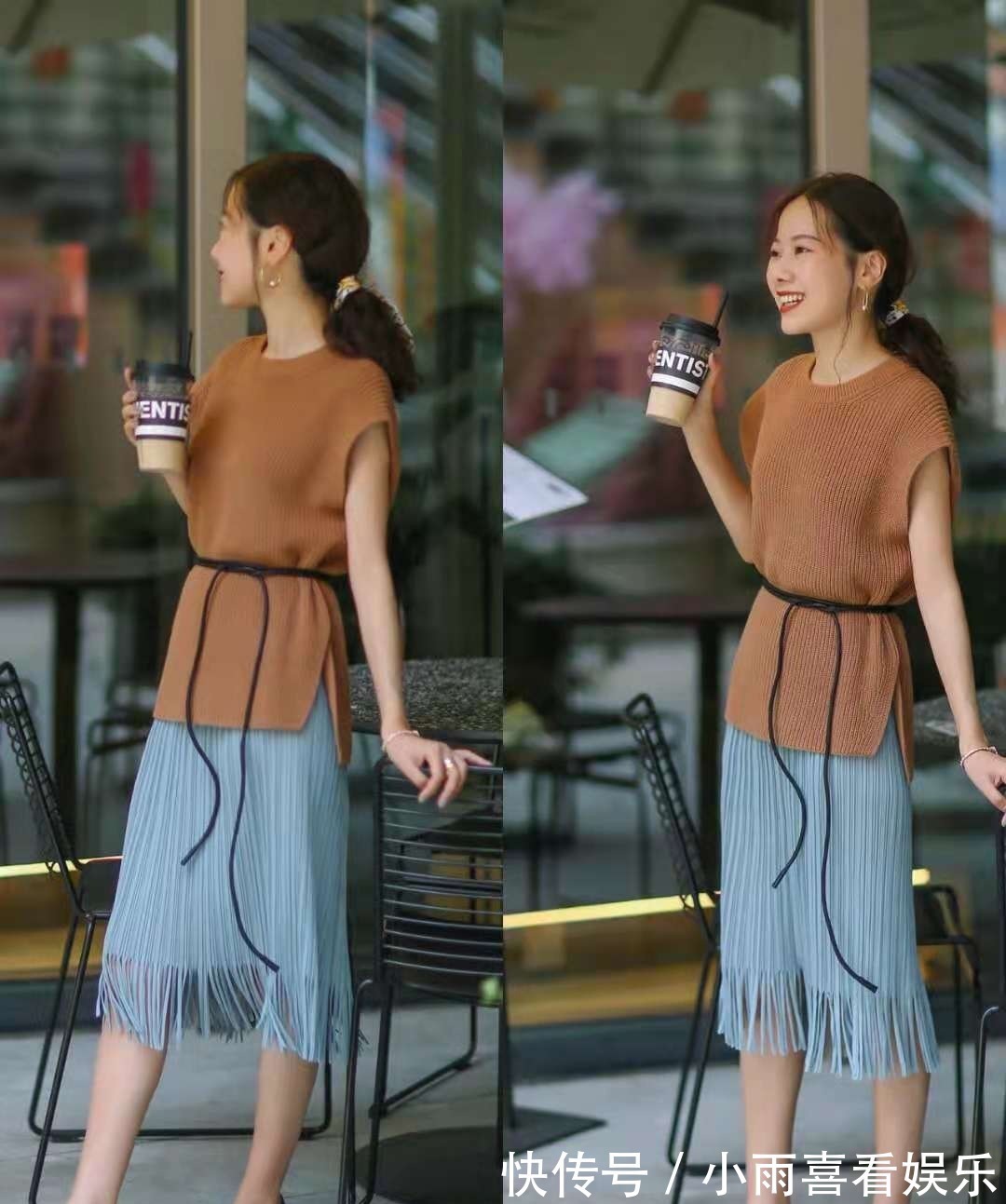 颜色 入秋后,火了一种穿搭:叠穿+撞色,时髦又减龄,显知性优雅之美