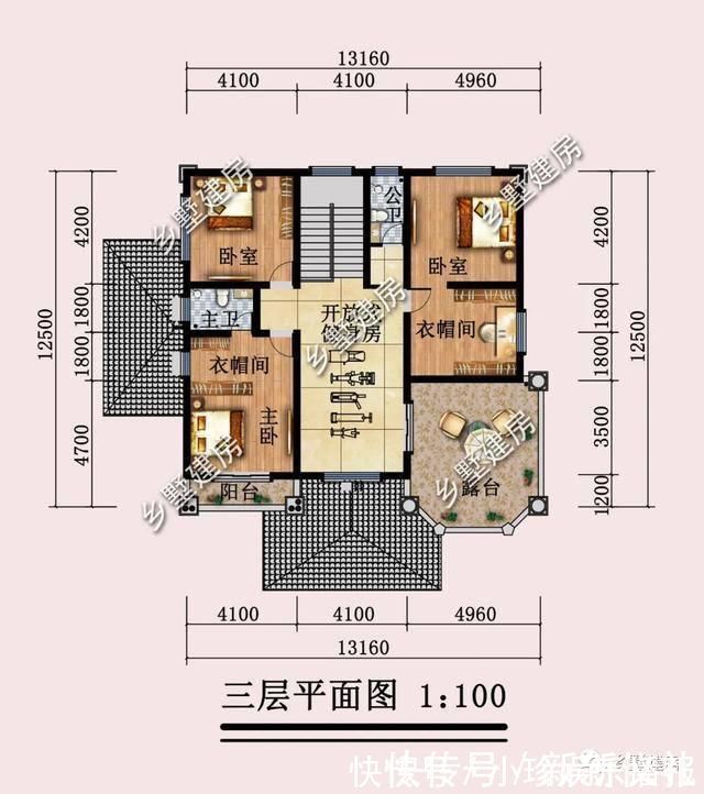 主卧|有块180平的地就不要浪费了,这栋三层别墅完胜其他农村自建房