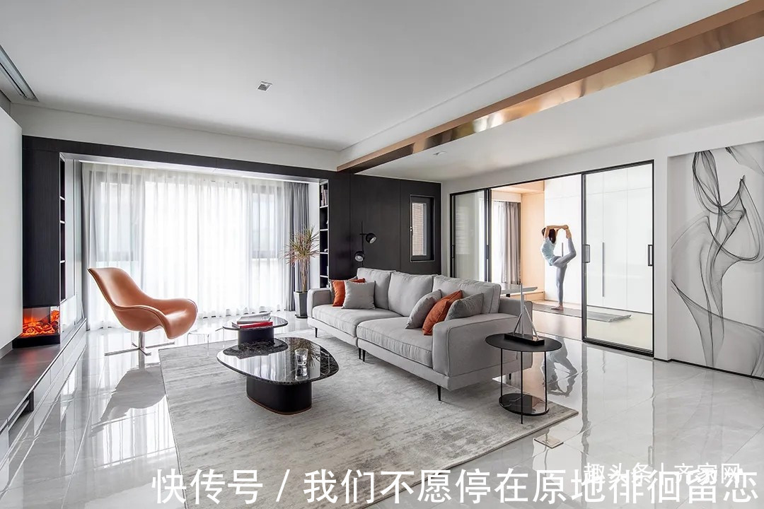 改造|98平三房现代改造,拆掉非承重墙体,让空间互通互融