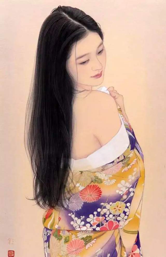 笔下|人称日本最美女画家，竟然这样画美女，极具香艳的极致诱惑