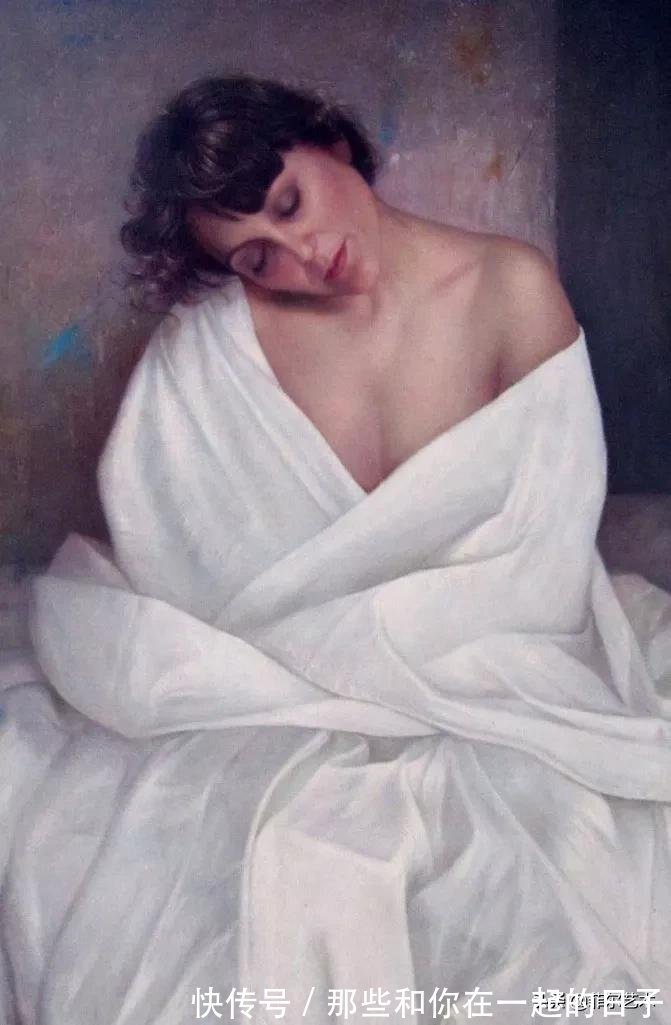 萨默尔$女画家索莱达·费尔南德斯画笔下的女子人物沉稳自然，美丽优雅