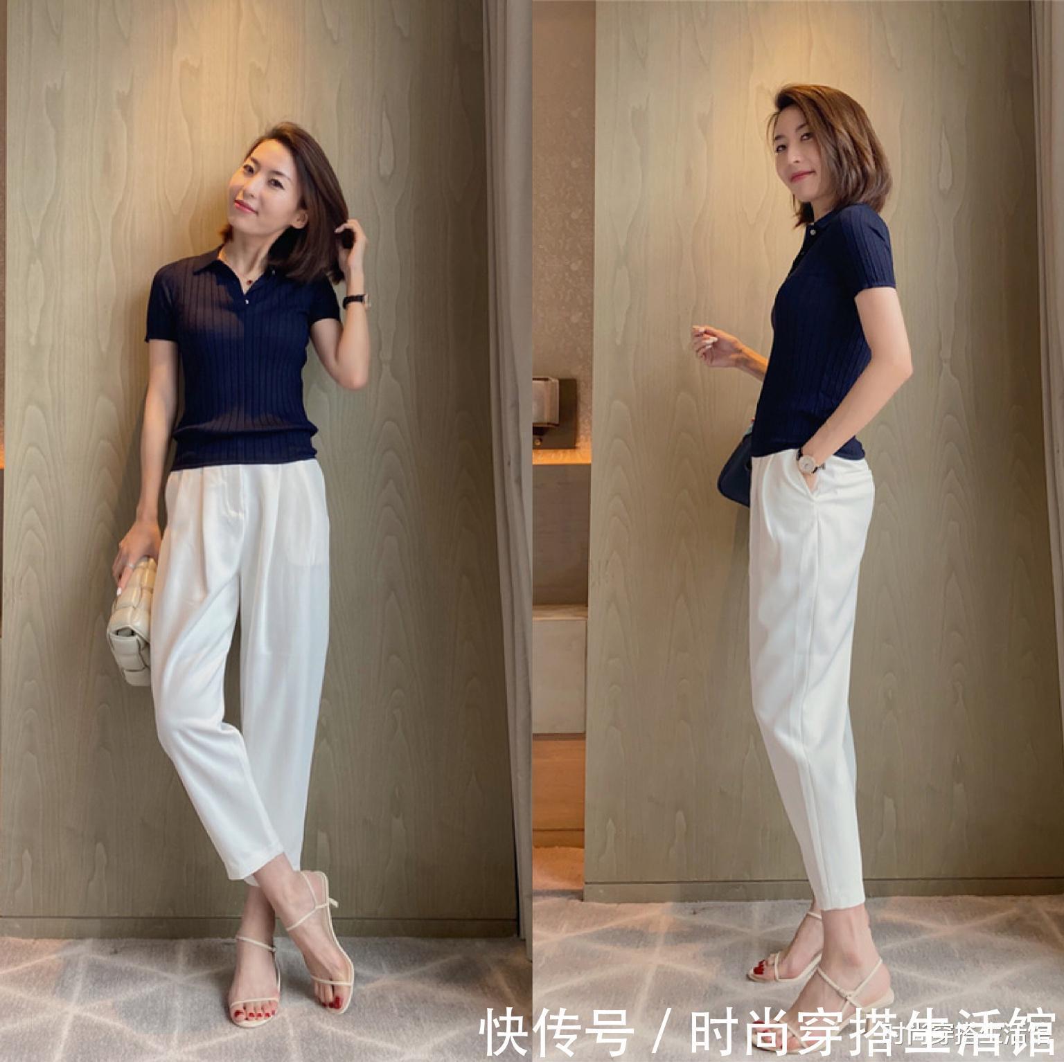 裤子|过40岁的女人,白裤子不可乱穿,掌握这4个细节轻松穿出高级感