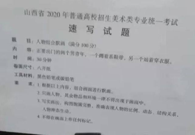 考题|4省联考即将开始：2020年美术联考考题汇总！速看！