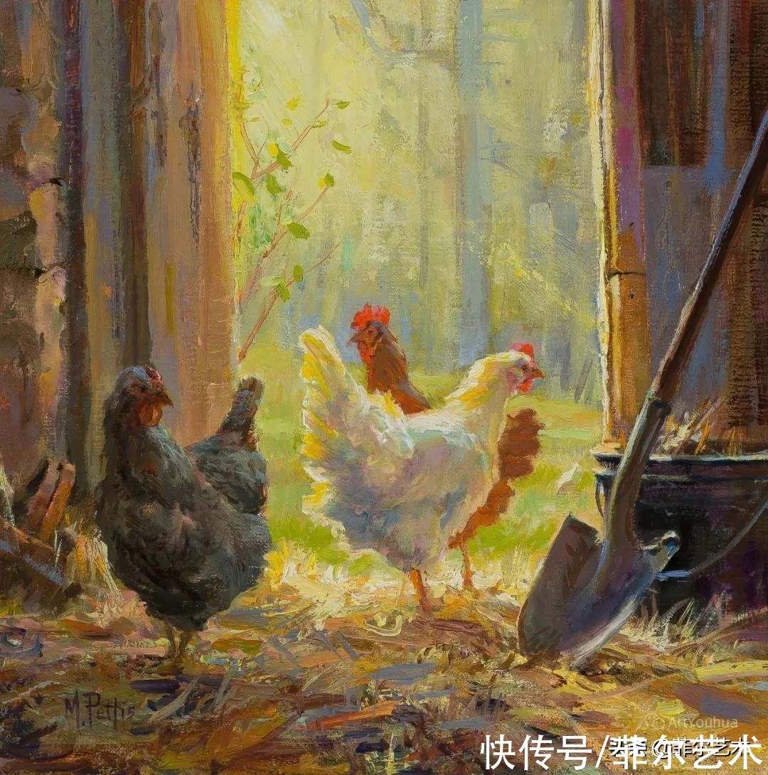 兰迪@她是一位富有表现力的现实主义画家，笔触和色彩让人喜欢不已