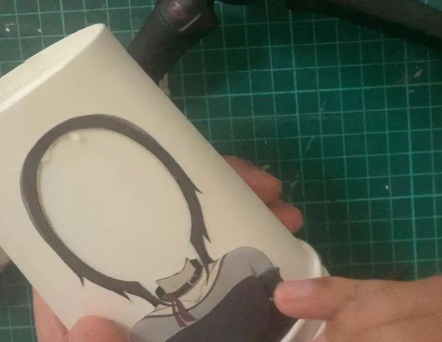 纸杯#给这位大神纸杯,还你可动的二次元美少女,更神奇的陆续有来