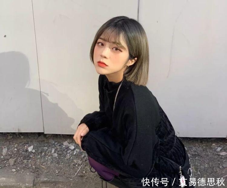 短发“一刀切”,不打理也好看