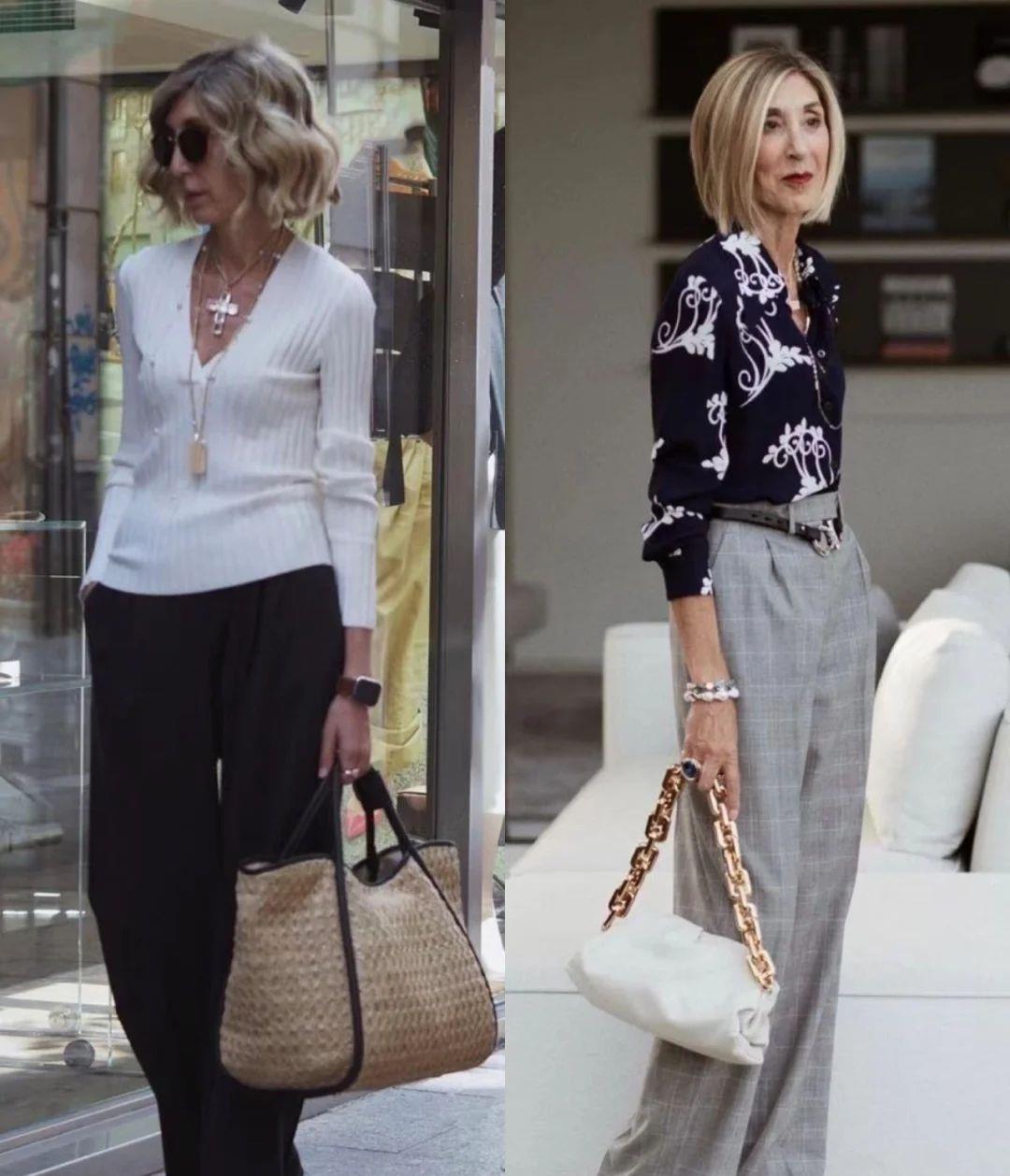 选长|40+职场女性的穿搭法则,4个原则,多套搭配,放在办公室穿美爆了