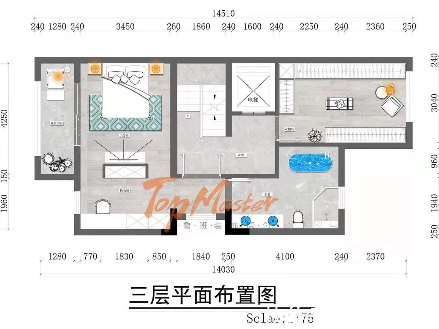 雍景湾|【鲁班装饰】雍景湾423㎡新中式,沉浸偏爱