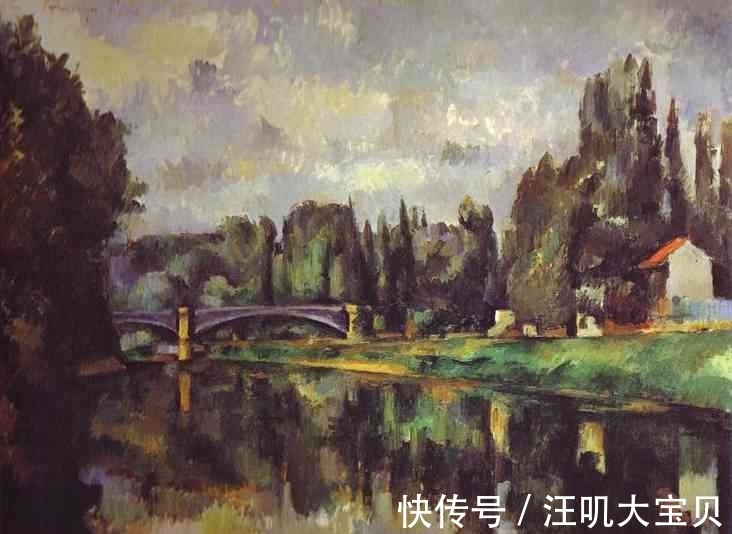 油画$他一生反对印象派，终于大器晚成，他的油画有结构色彩的美和诗意